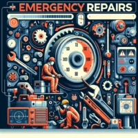 An image representing Emergency Repairs on manufacturing equipment.